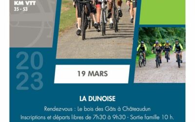 Randonnée de la dunoise en mars.