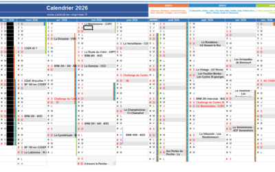 Calendrier 2026